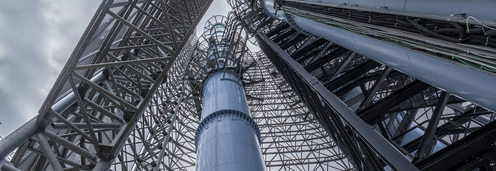 parte dell'infrastruttura in ferro del Termovalorizzatore di San Vittore
