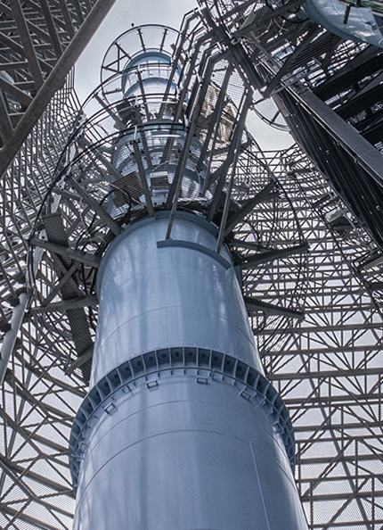 Iron structure, part of an industrial infrastructure